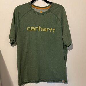 Carhartt Men's Olive Green Logo Tee